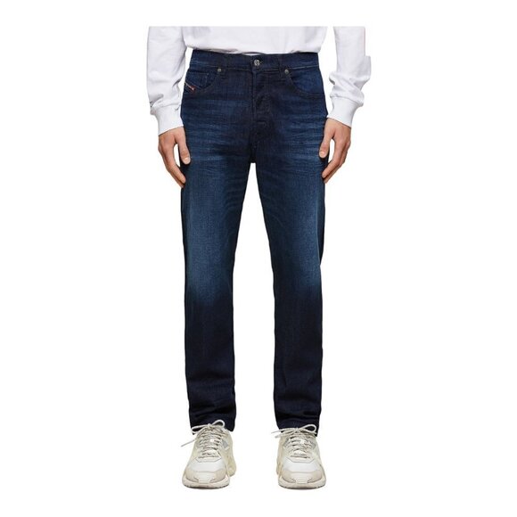 Diesel Soft Stretch Denim Jean Regular Tapered D-Fining Dark Blue 069TN US 30 - Picture 1 of 15